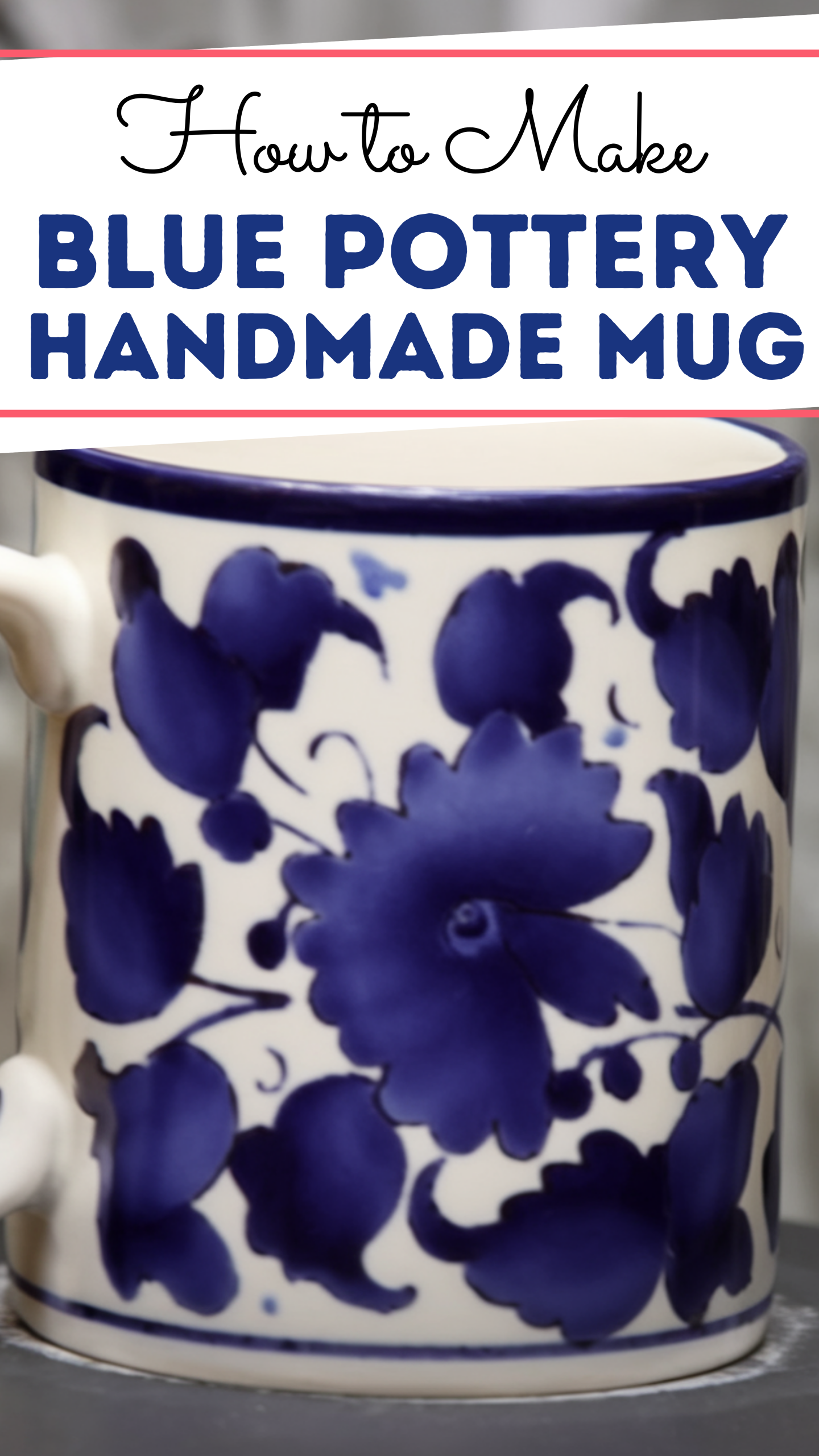 How to Paint a Blue Pottery Handmade Mug