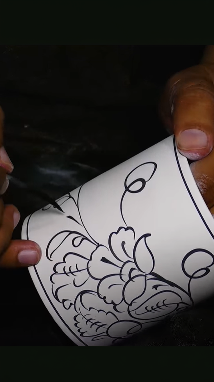How to Paint a Blue Pottery Handmade Mug
