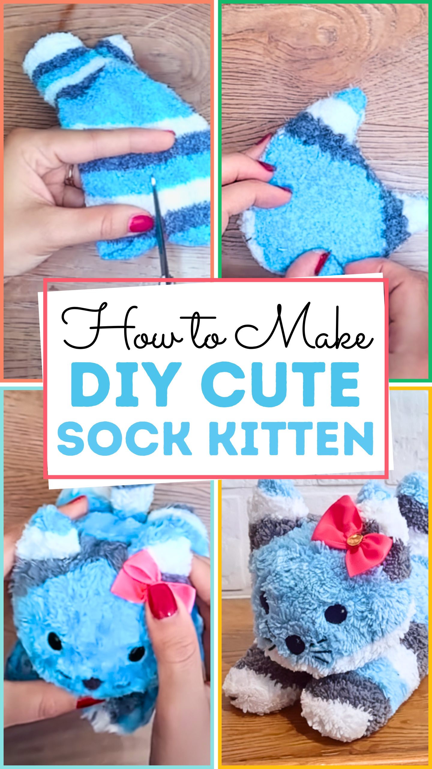 How To Make DIY Cute Sock Kitten