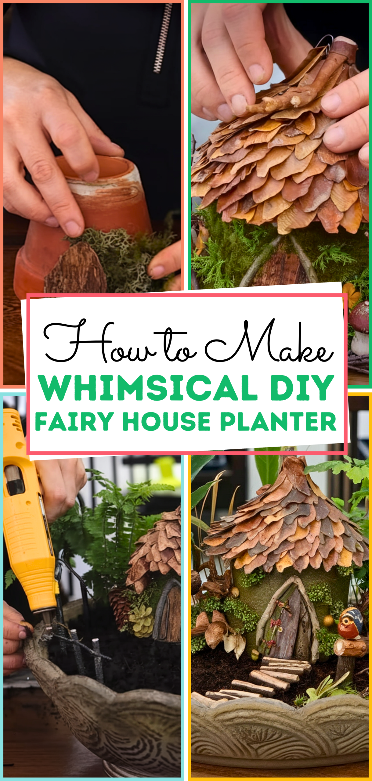 Whimsical DIY Fairy House Planter