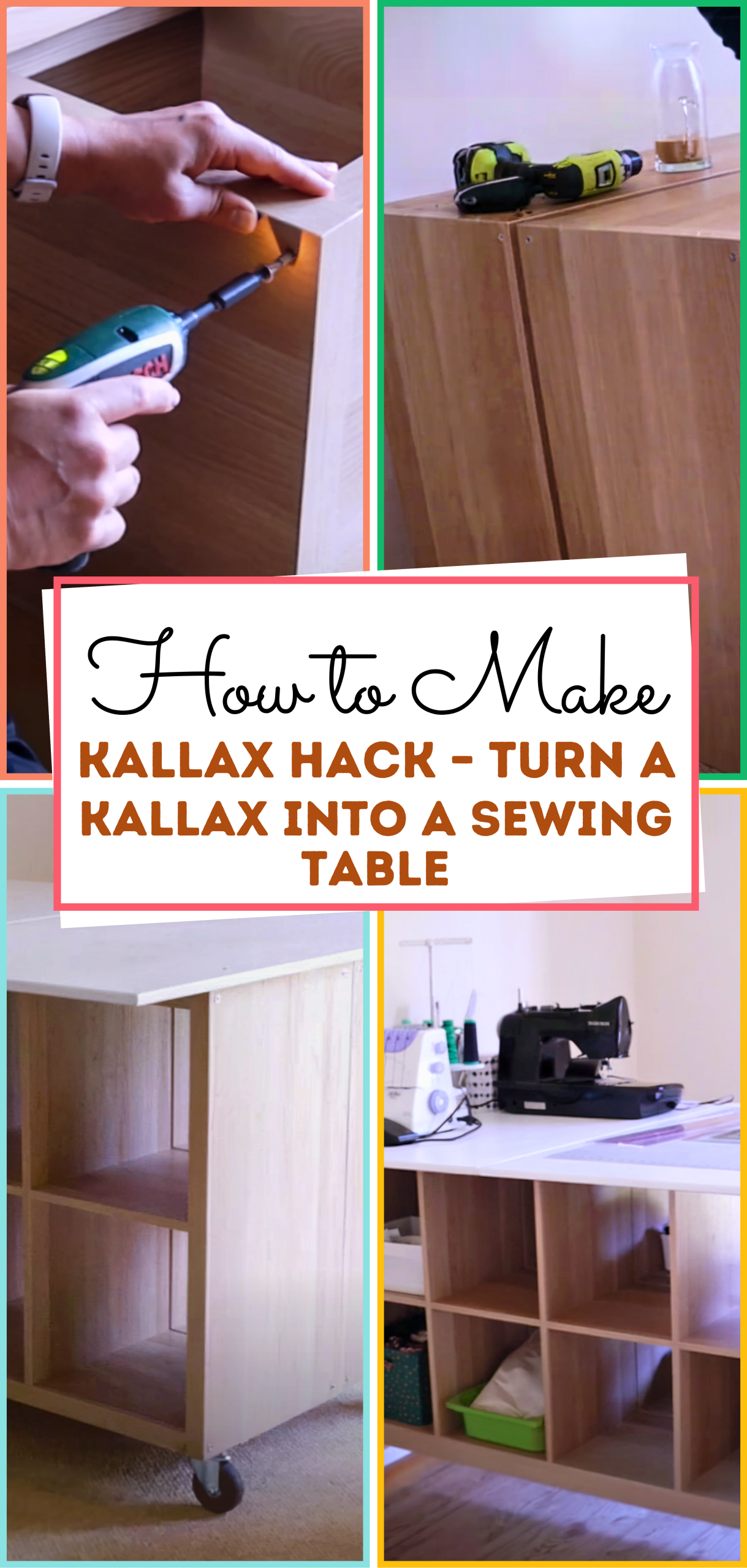 Kallax Hack - Turn a Kallax into a Sewing Table