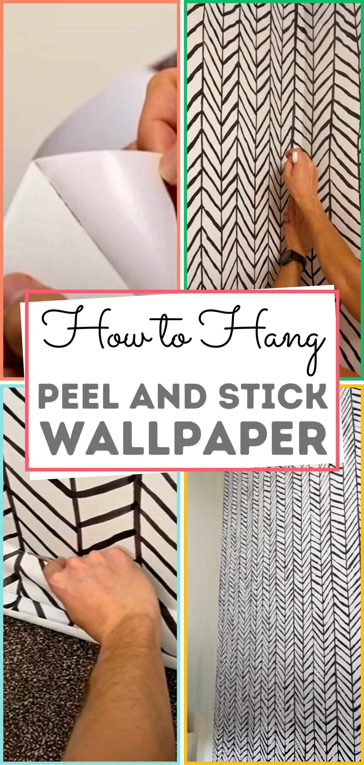How to Hang Peel and Stick Wallpaper