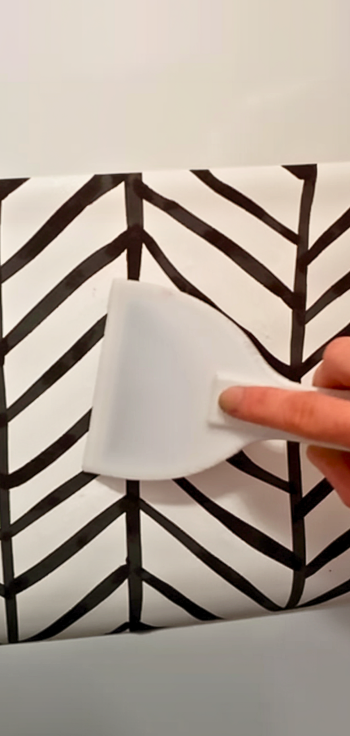 How to Hang Peel and Stick Wallpaper
