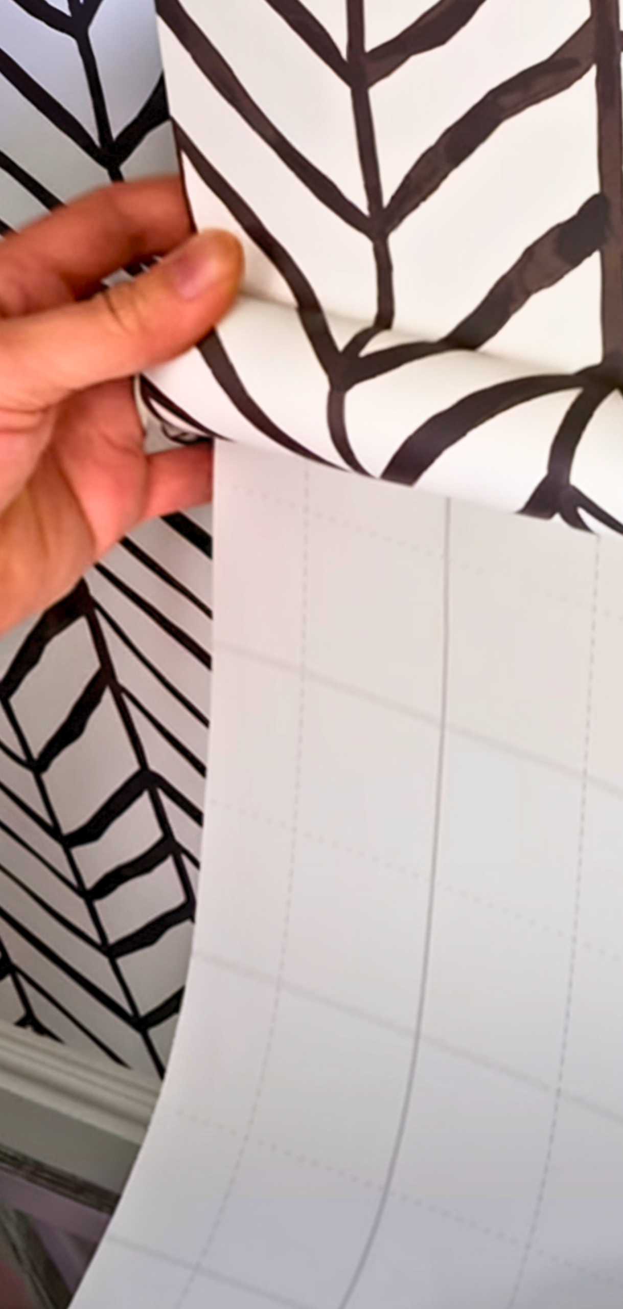 How to Hang Peel and Stick Wallpaper