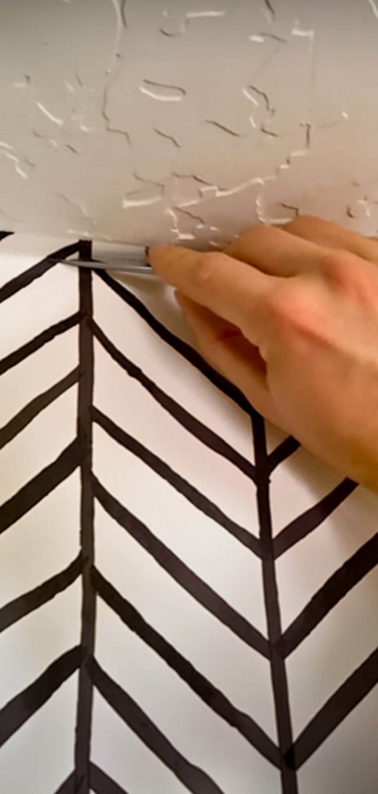 How to Hang Peel and Stick Wallpaper
