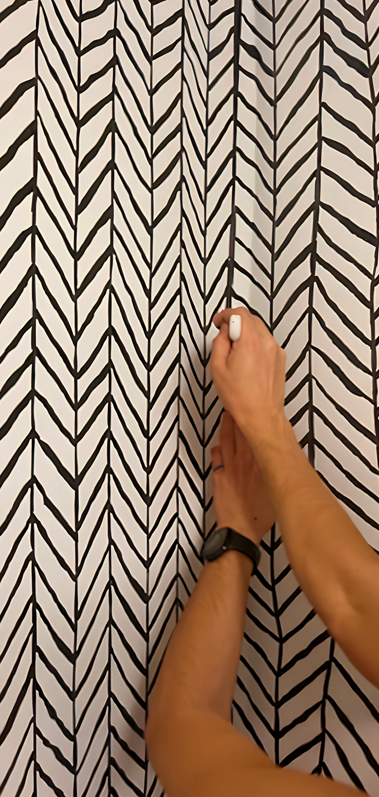 How to Hang Peel and Stick Wallpaper