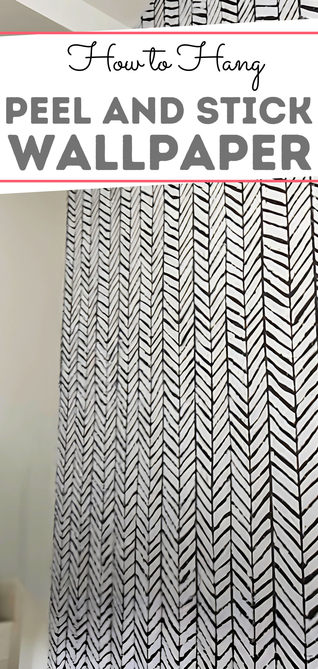 How to Hang Peel and Stick Wallpaper