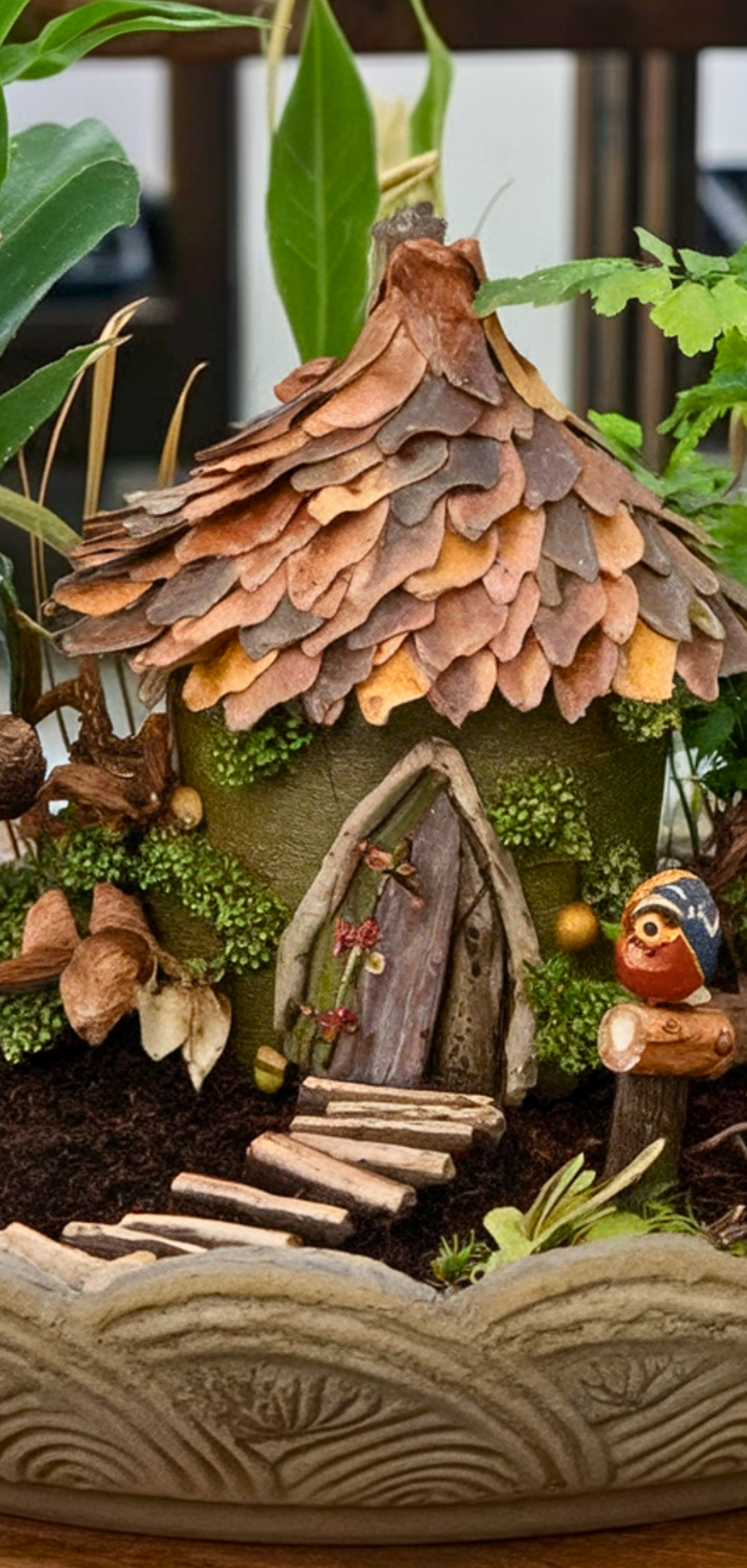 Whimsical DIY Fairy House Planter