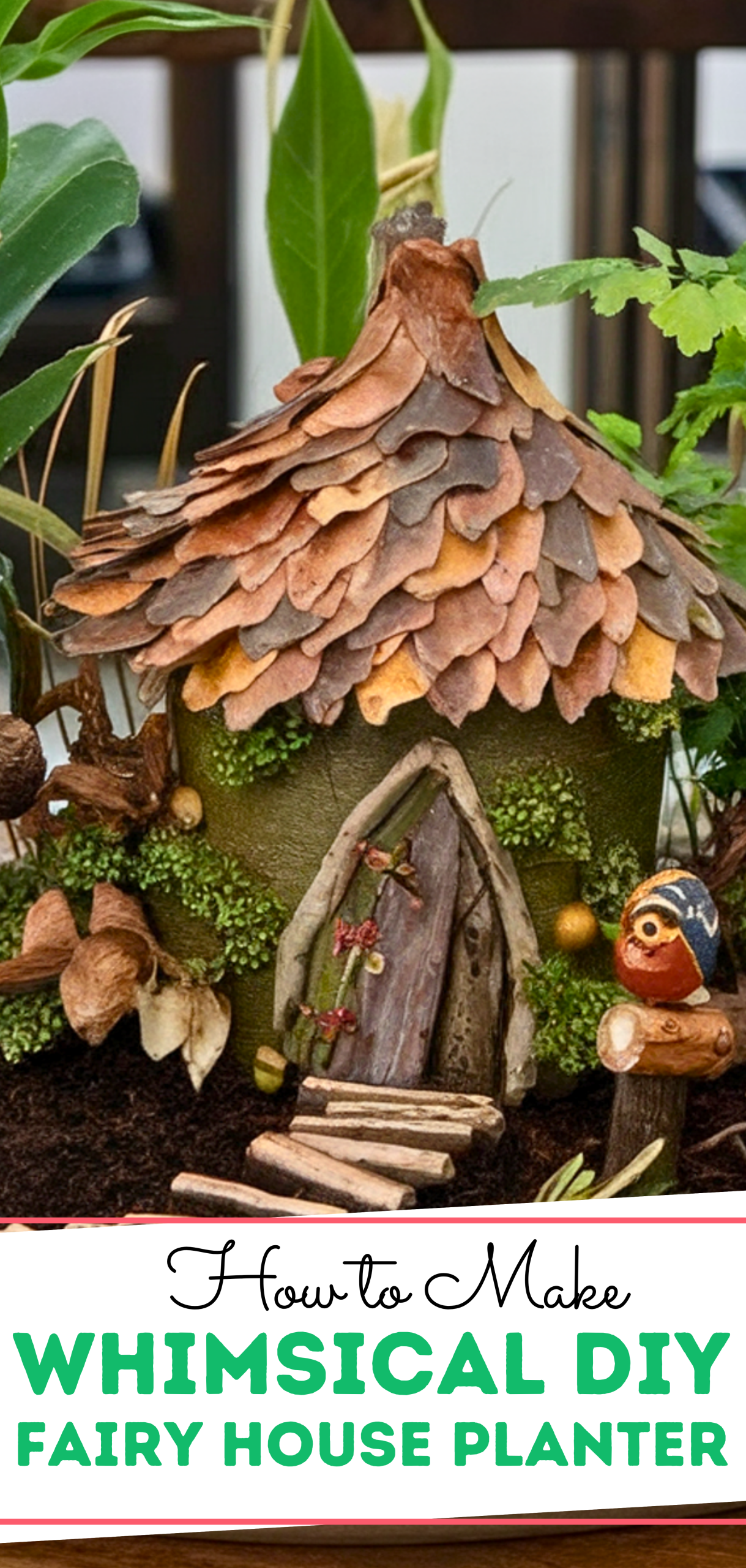 Whimsical DIY Fairy House Planter