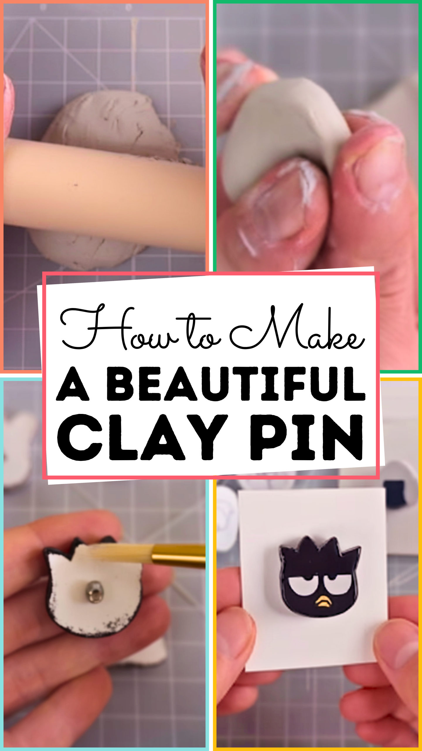 How to Make a Beautiful Clay Pin