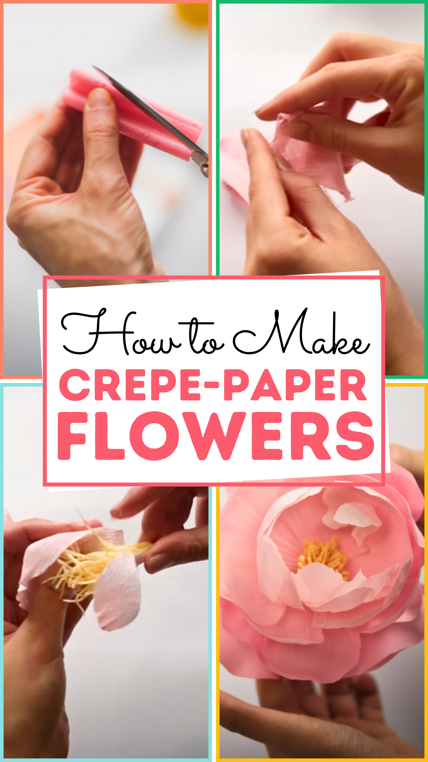 How to Make An Easy Crepe-Paper Flowers