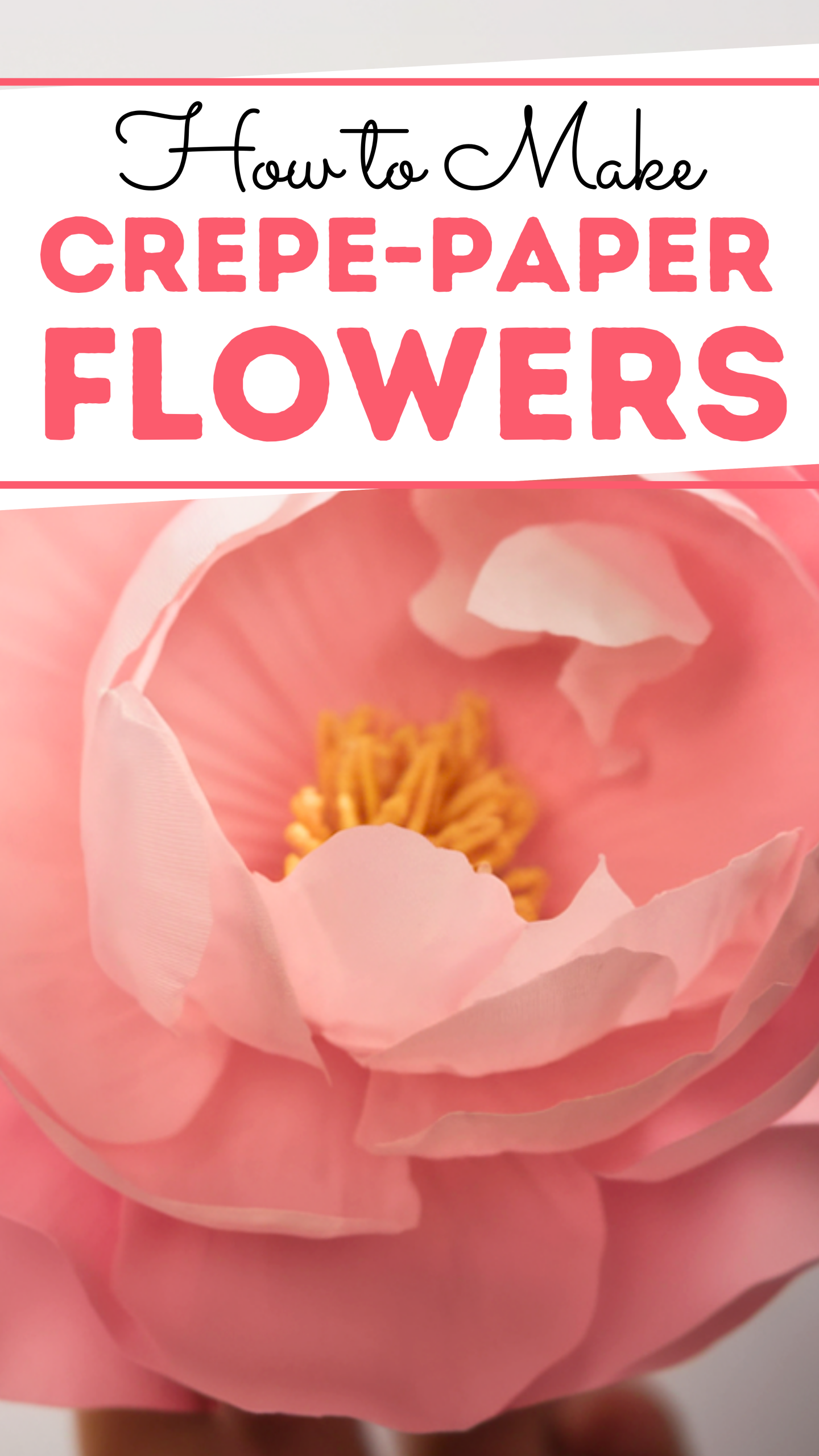 How to Make An Easy Crepe-Paper Flowers