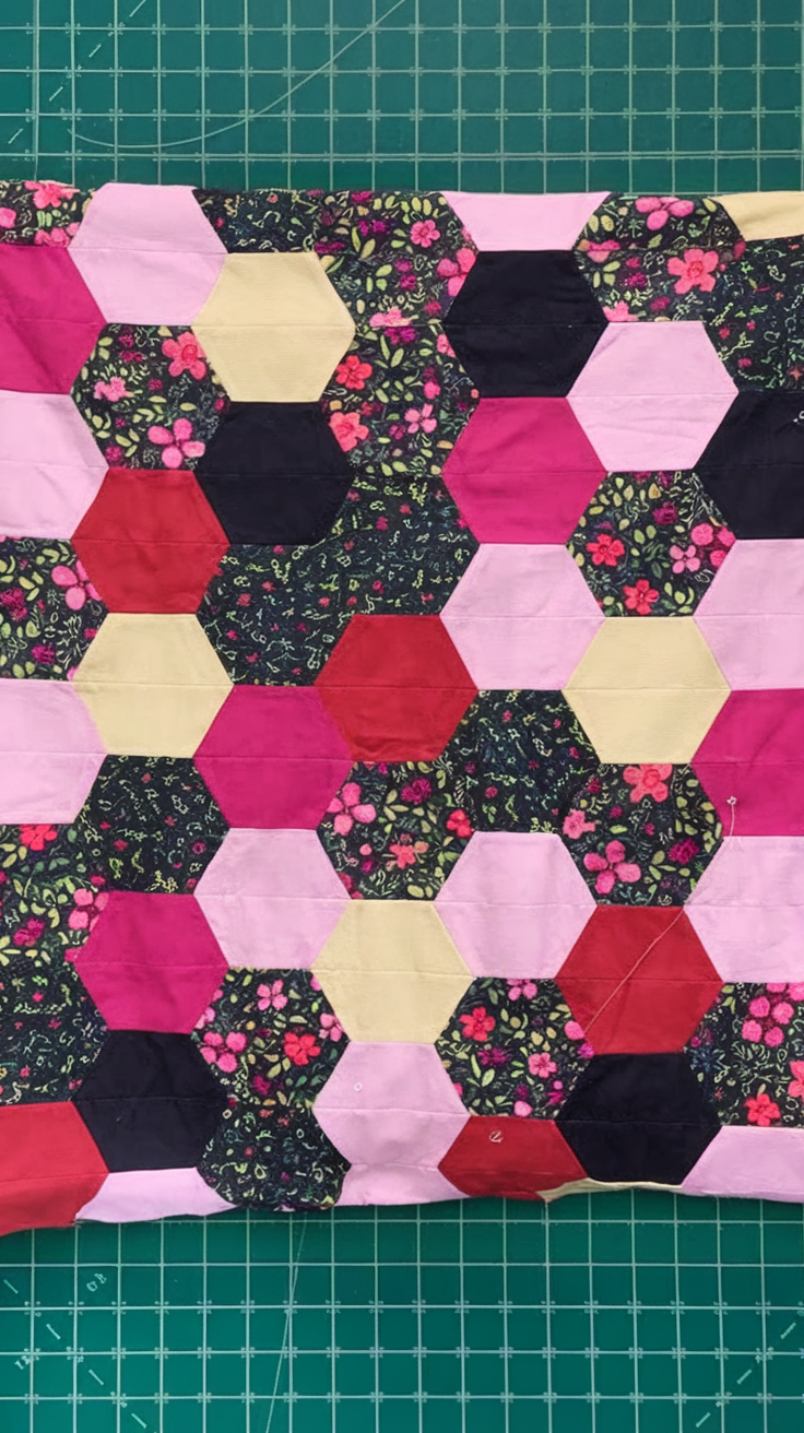 Large Hexagon Quilt Pattern