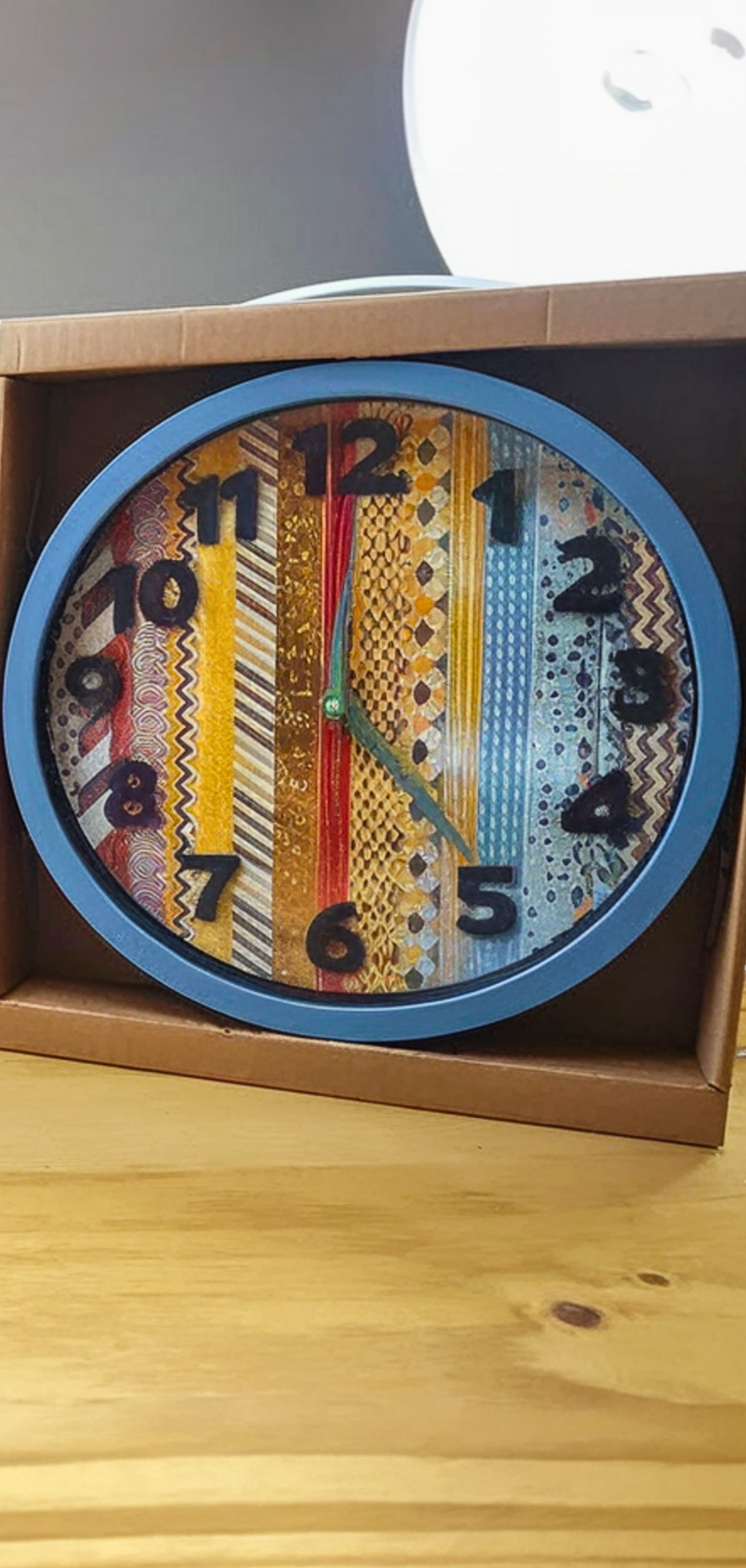 DIY Upcycled Clock with Dovecraft Washi Tape