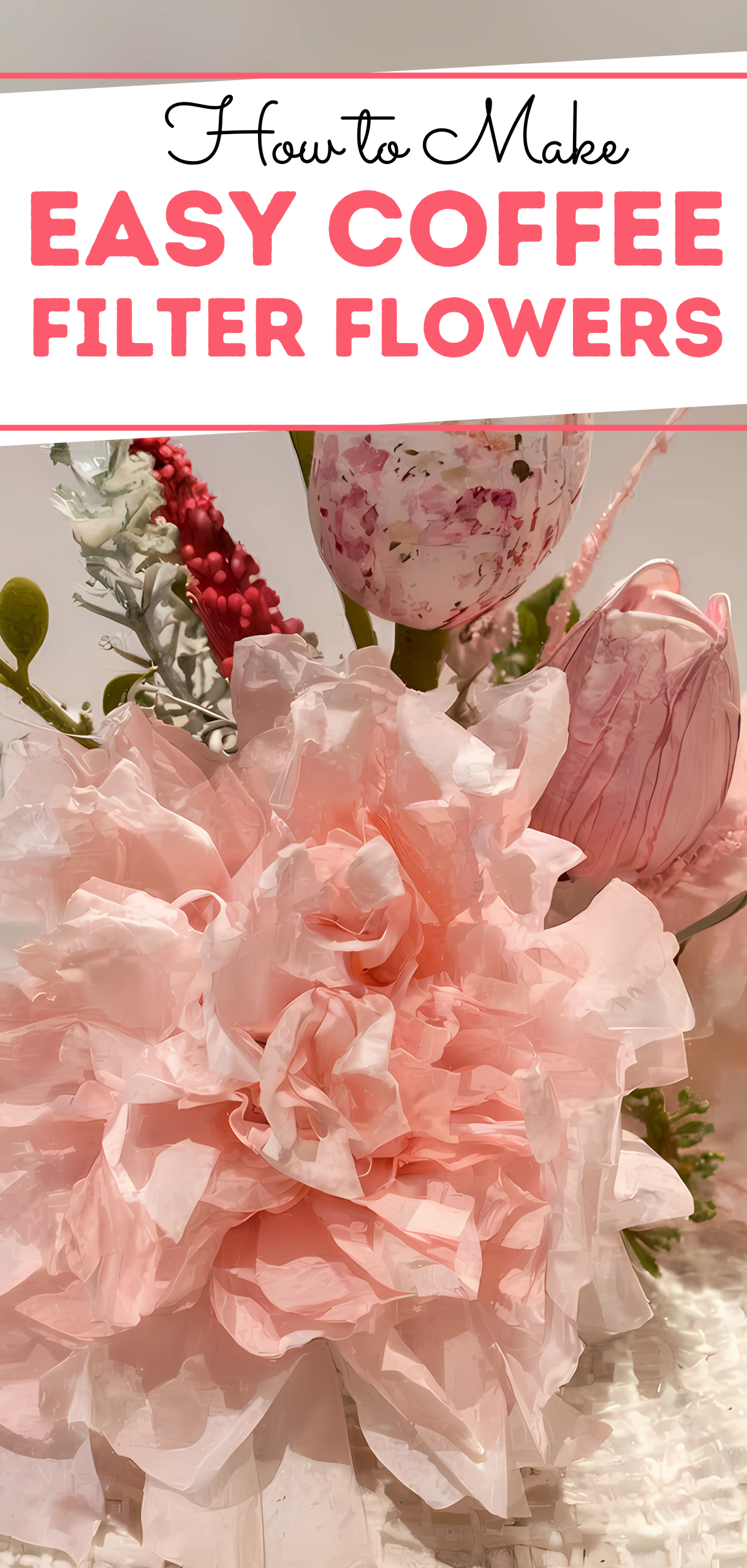 coffee filter flowers