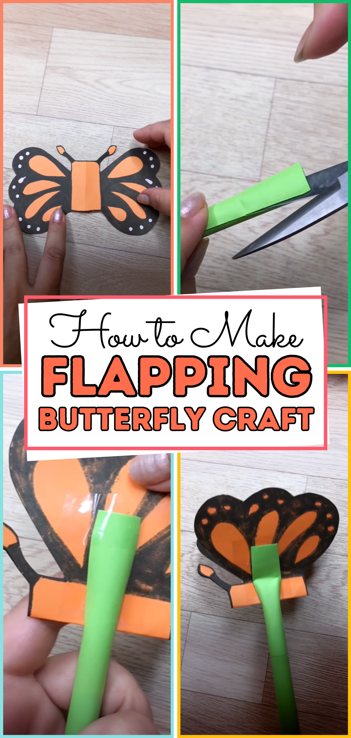 Easy Flapping Butterfly Craft