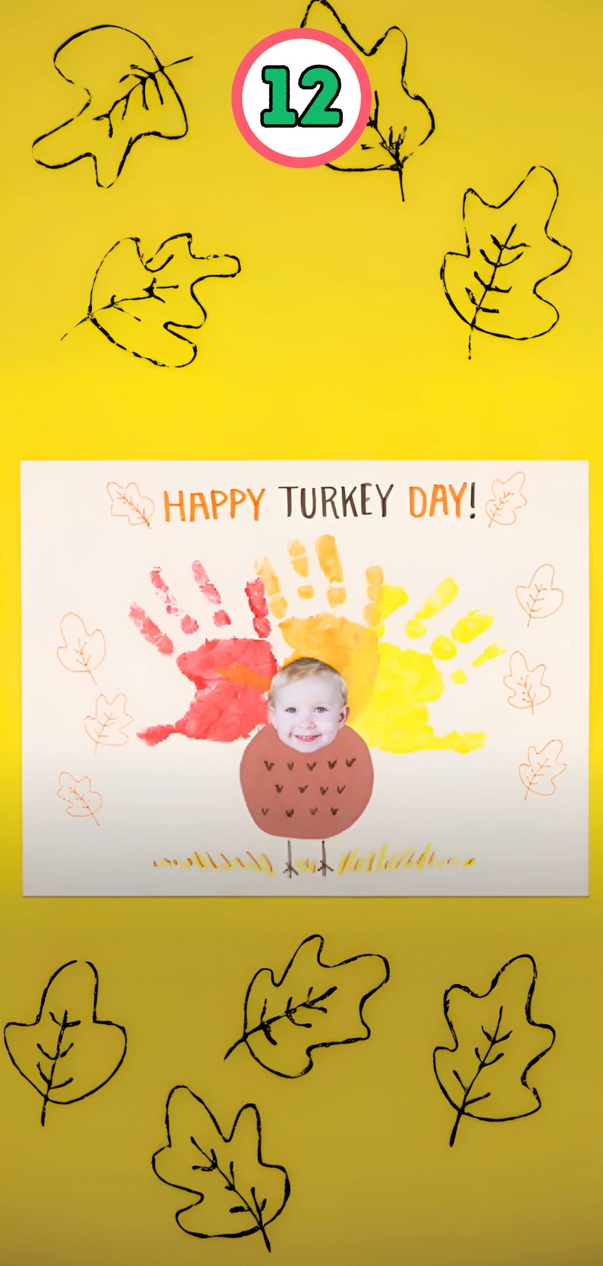 Silly Personalized Footprint Turkey Craft for Kids