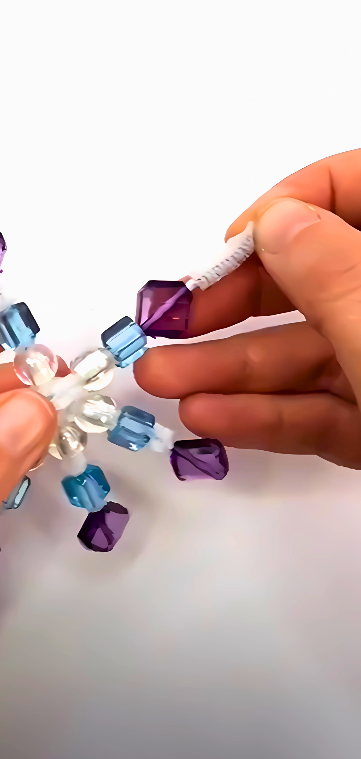 Quick Beaded Pipe Cleaner Snowflakes