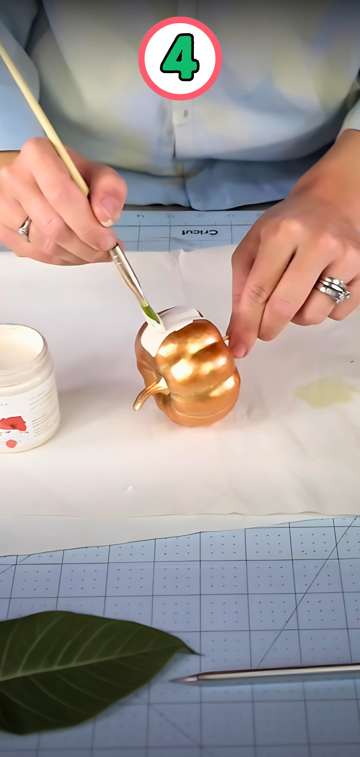 Making Your Plastic Painted Pumpkins Look Real