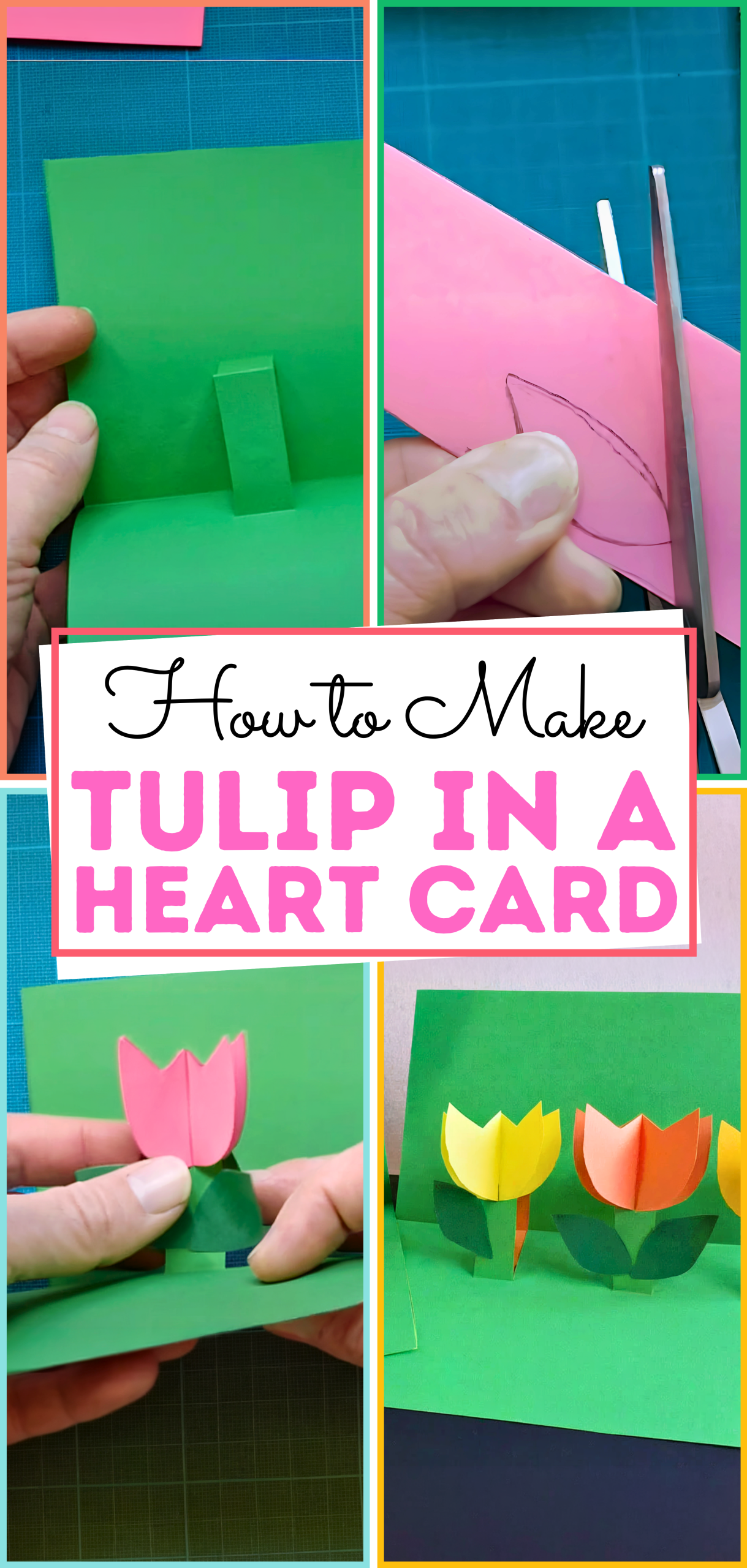 Stunning Tulip in a Heart Card