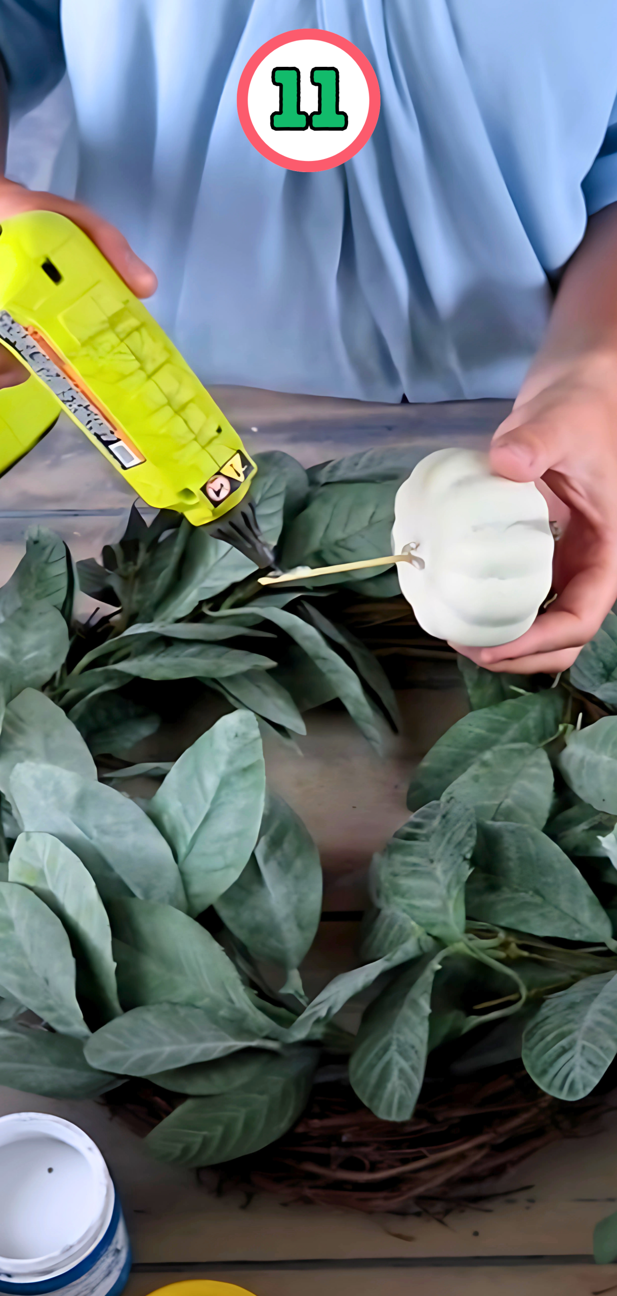 Making Your Plastic Painted Pumpkins Look Real