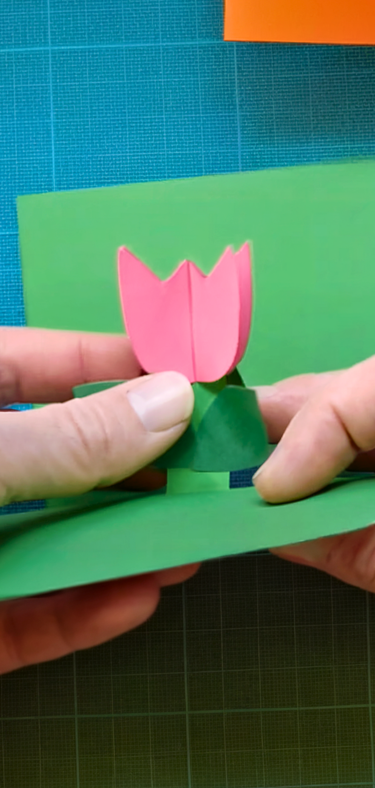 Stunning Tulip in a Heart Card